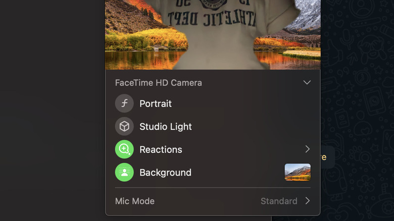 background replacement in MacOS Sequoia