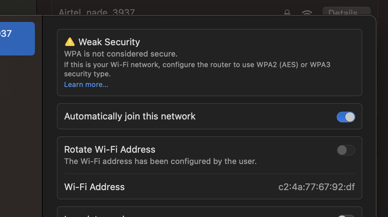 Rotating wi-fi in MacOS Sequoia