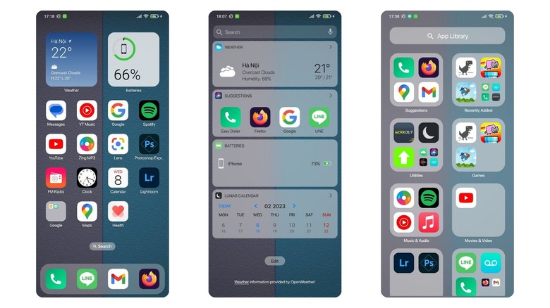 Screenshots of Launcher iOS - iLauncher