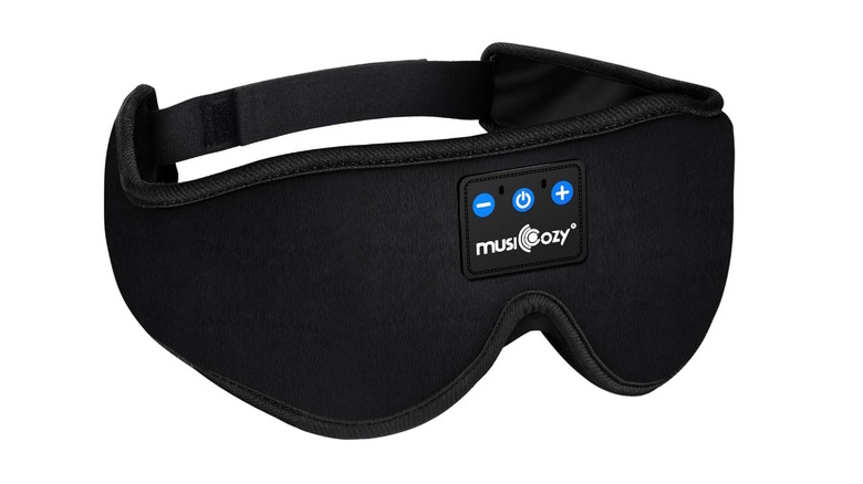 A pair of Musicozy headphones-sleep mask hybrid