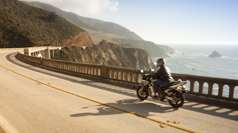 Motorcycle on PCH