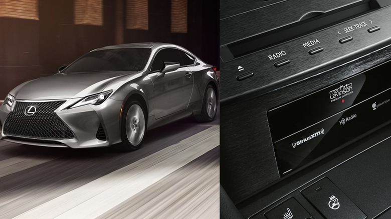 Split Image 2025 Lexus RC 300 And RC 350 CD Player