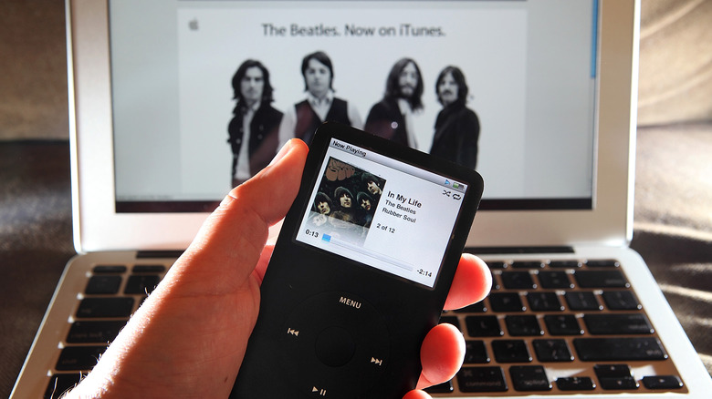 The Beatles on an iPod