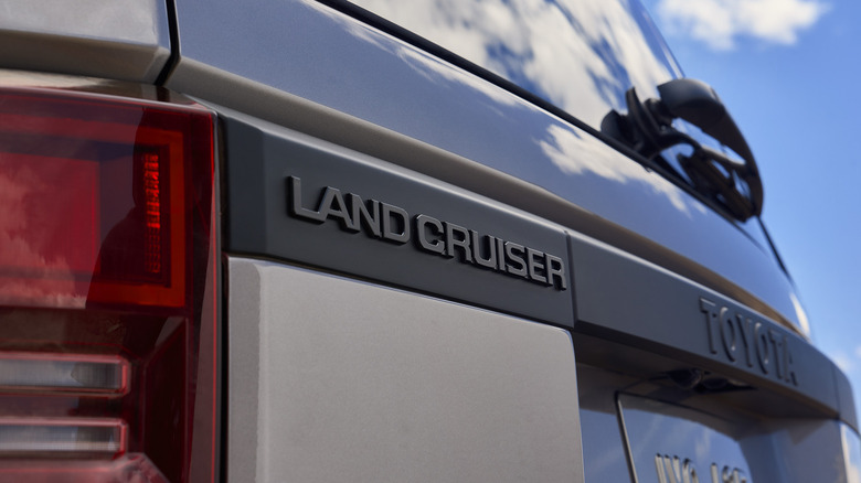 Toyota Land Cruiser logo closeup