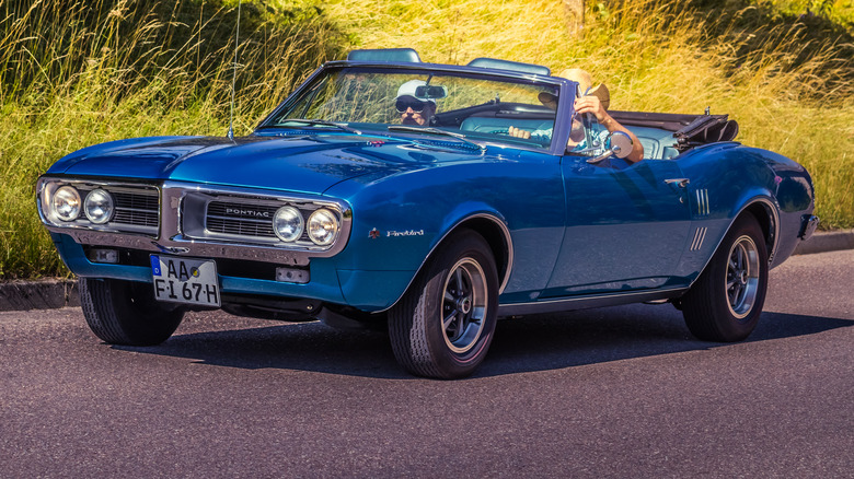 Blue 1st Gen Firebird Convertible