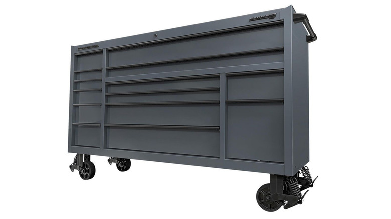 Harbor Freight US General 72-Inch Roller Cabinet in dark gray