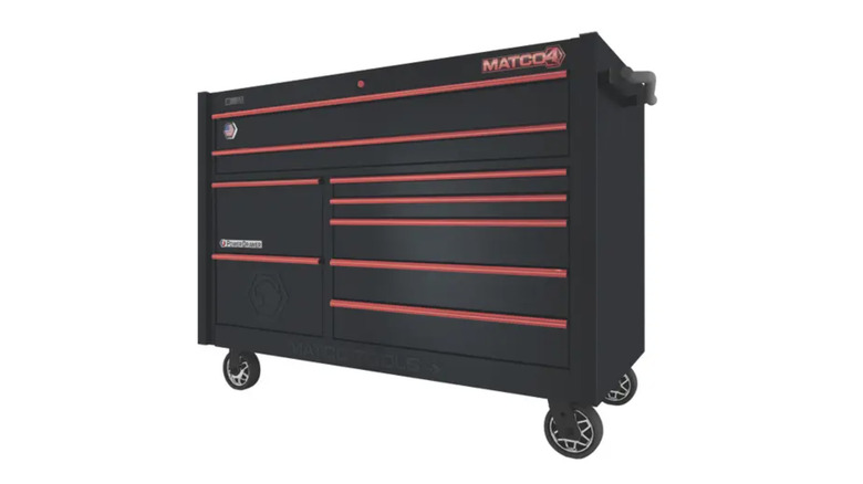 Matco 4S Series Toolbox in black and red