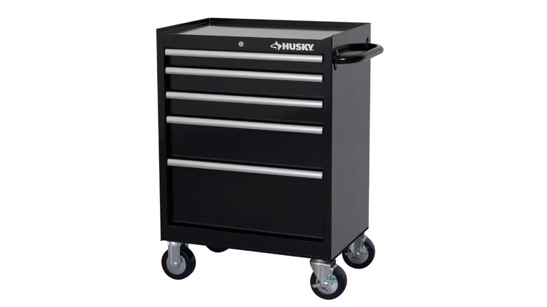 Husky 27-Inch Rolling Tool Cabinet in black