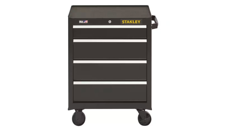 Stanley 26-Inch Rolling Tool Chest in black