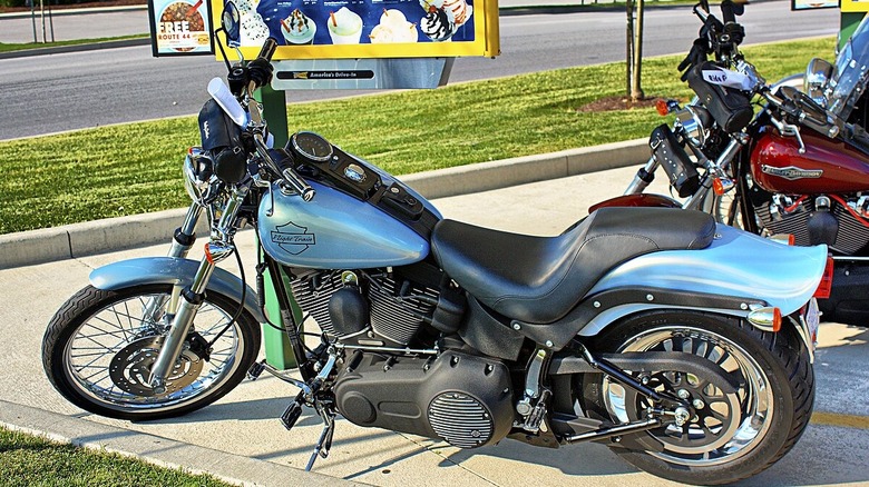 Teal Harley Davidson Night Train