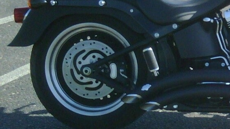 Harley Davidson Fat Boy Softail rear end