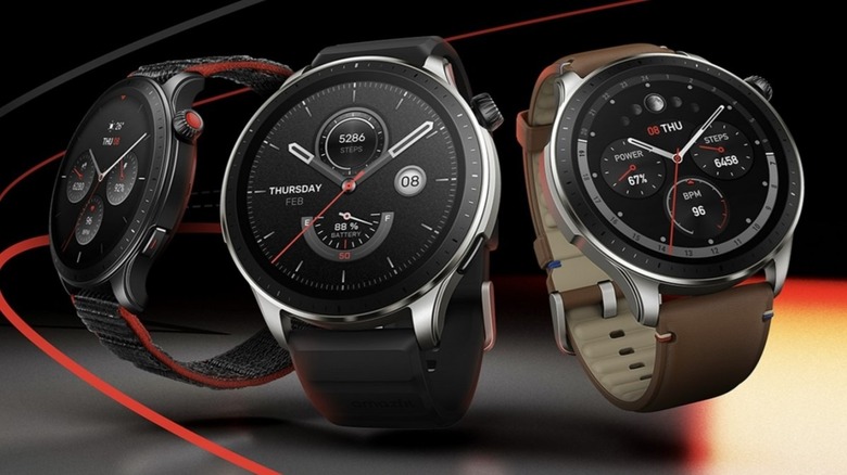 Amazfit GTR 4 smartwatches in 3 colors