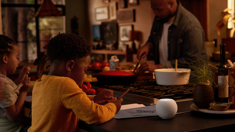 Apple HomePod Mini on table