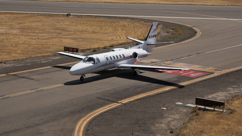 Cessna Citation on taxiway