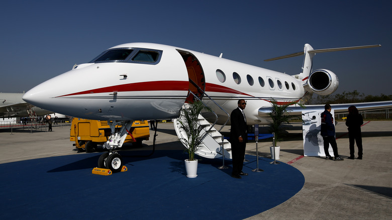 Gulfstream G650 jet at air show