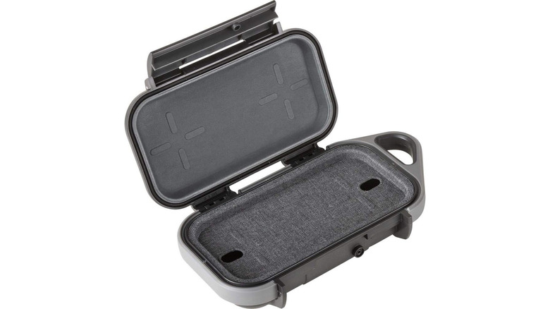 rugged clamshell case with a smartphone holder
