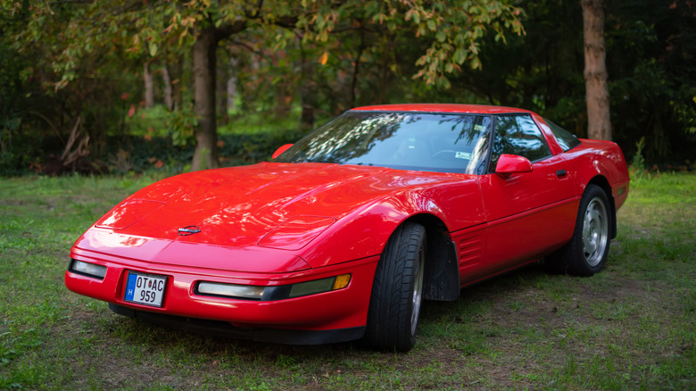 Red C4 Chevrolet Corvette