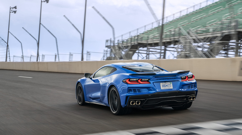 Corvette E-Ray on track