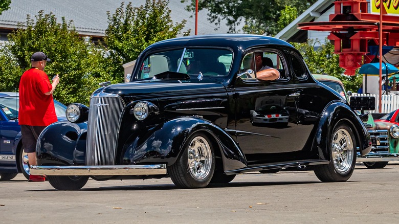 Black 1937 Chevrolet Coupe