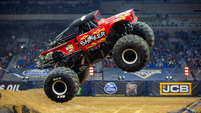 Shaker catching some air at the stadium