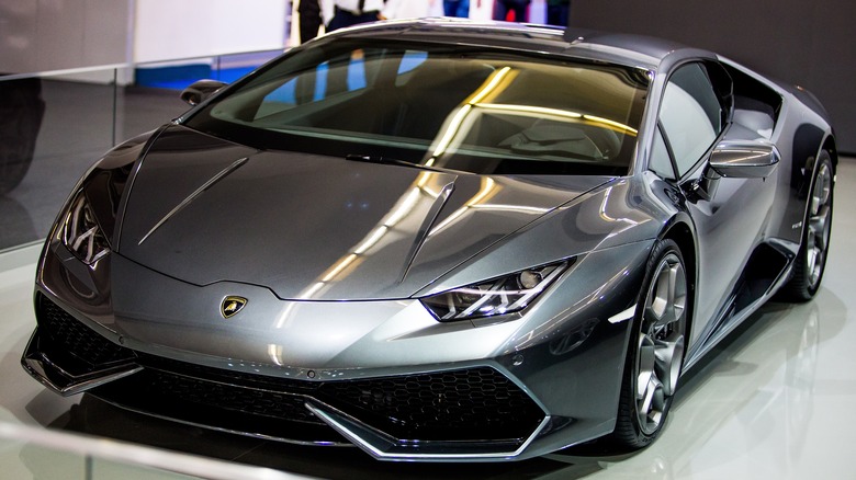 A Lamborghini Huracán at the Zagreb Auto Show