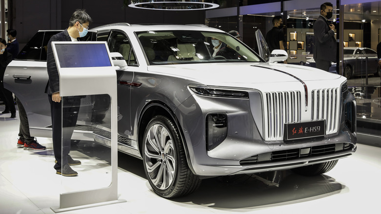 Hongqi E-HS9 at Shanghai Auto Show