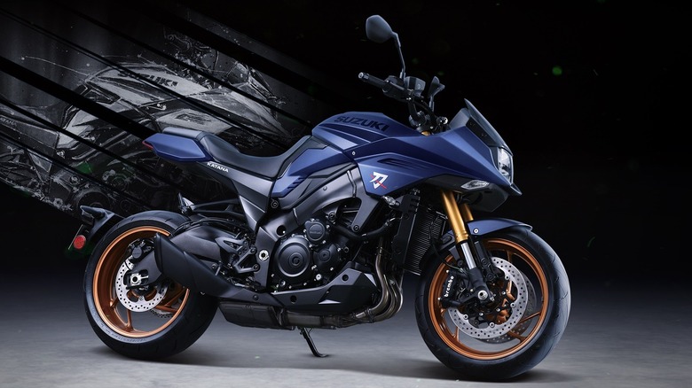 Blue 2024 Suzuki katana