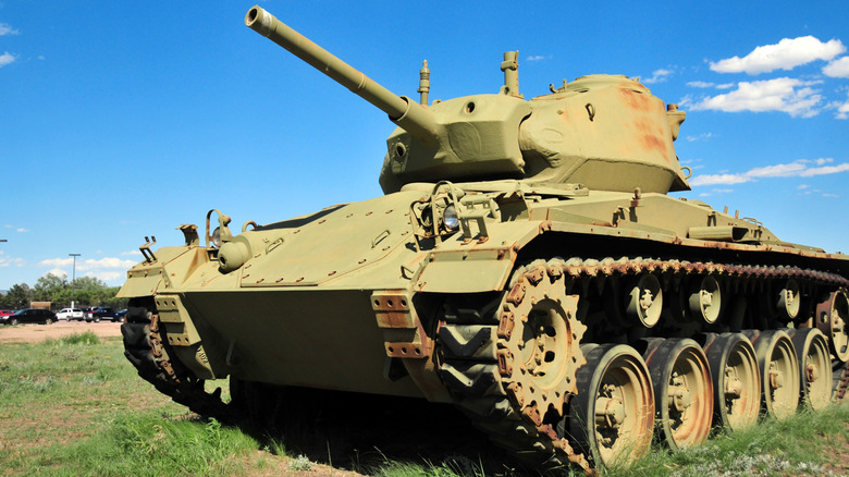 A restored M2 Light Tank