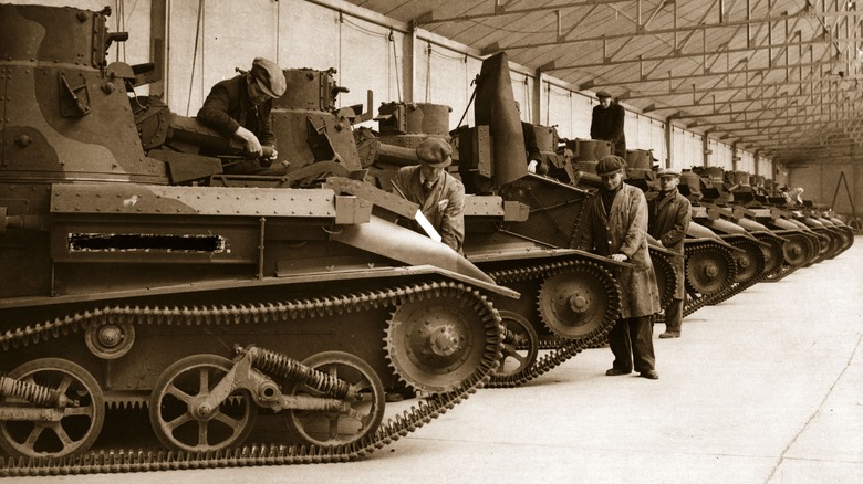 A collection of Mark VI Light Tanks