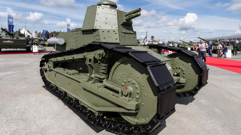 A Renault FT at a demonstration