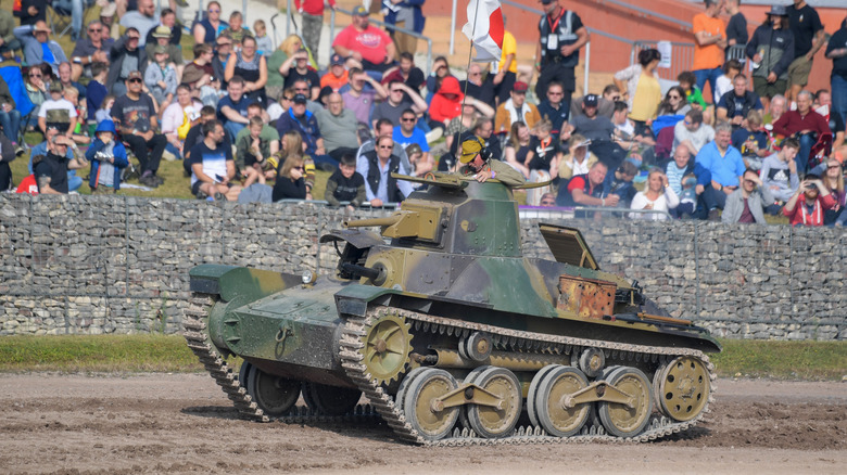 Type 95 Ha Go on demonstration