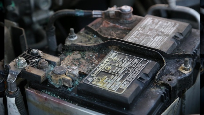 Old car battery