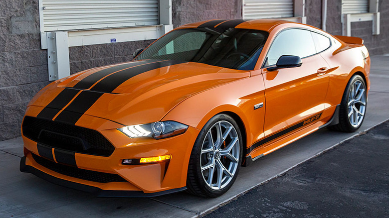 2018-2023 Shelby GT parked next to building