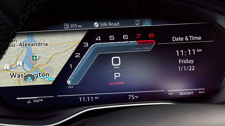 Dashboard of a 2025 Audi RS5