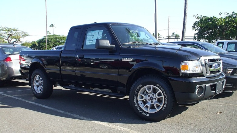 Black 2010 Ford Ranger on sale lot