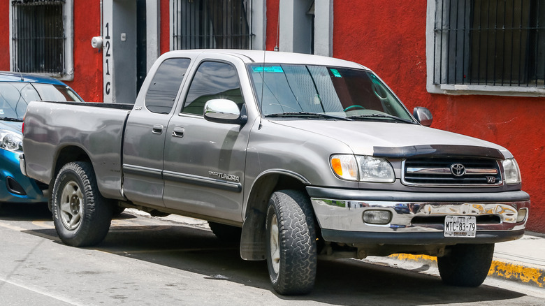 Toyota Tundra parked on a road