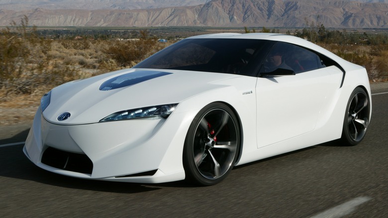 Toyota FT-HS concept on the road