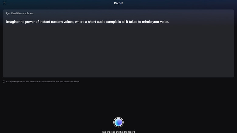 Creating AI voice model in Capcut