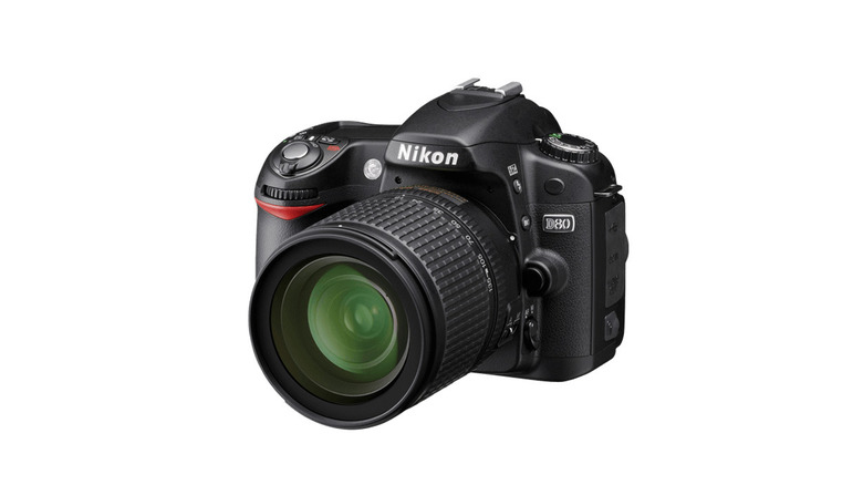 Nikon D80 on white background