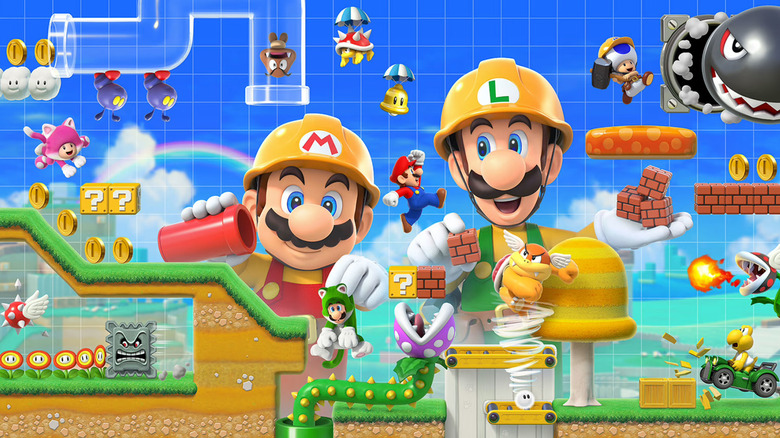 Super Mario Maker 2 Mario and Luigi build