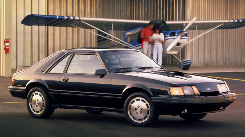 Front 3/4 view of 1986 Mustang SVO