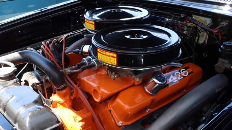 Mopar 426 Max Wedge in engine bay