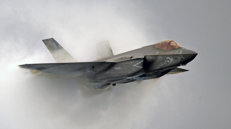 F-35 Lightning II breaking sound barrier