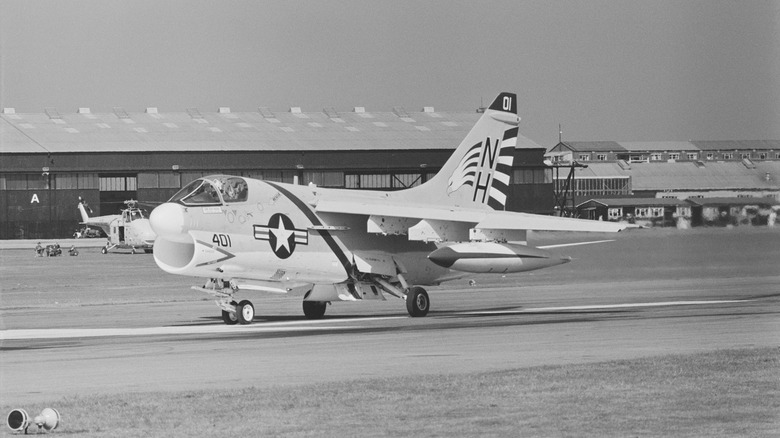 LTV A-7 Corsair II oon runway