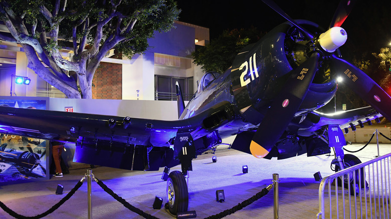 Vought F4U Corsair on display