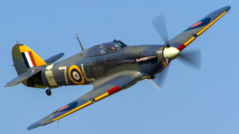 Hawker Hurricane flying
