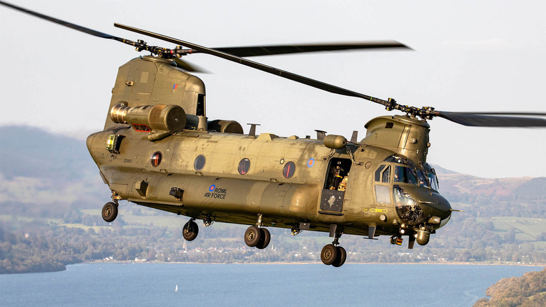 A Chinook owned by the British Royal Air Force