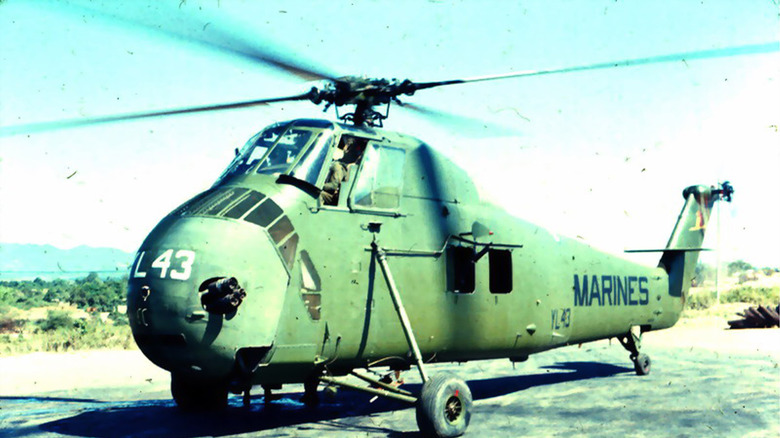 A Sikorsky H-34 used by the U.S. Marines