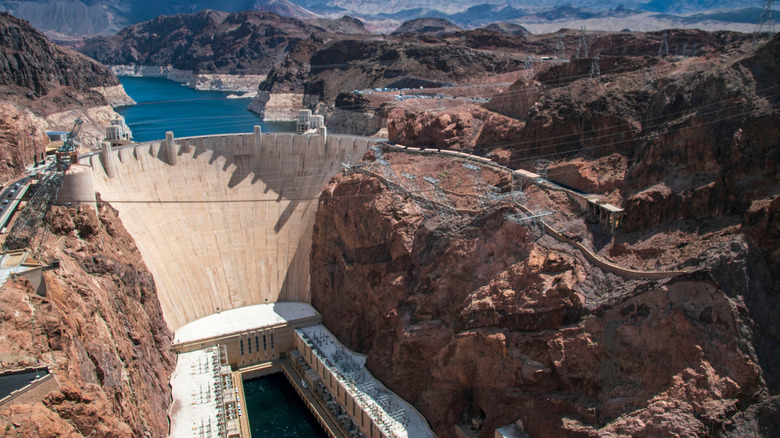 Hoover Dam aerial shot