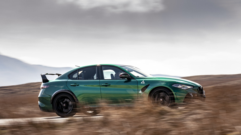 Alfa Romeo Giulia GTAm driving